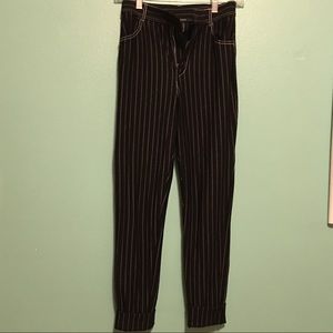 Forever 21 high waisted striped pants
